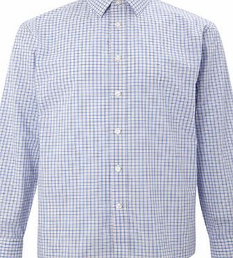 Bhs Orange Highlight Checked Regular Fit Shirt,