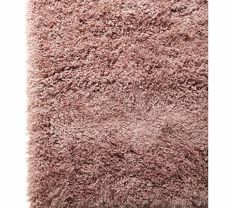 Pale pink Capri shaggy shimmer rug 100x150cm,