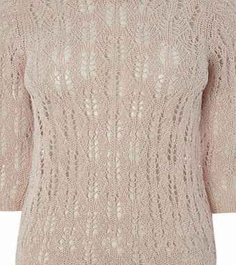 Bhs Peach Open Stitch Jumper, peach 588237313