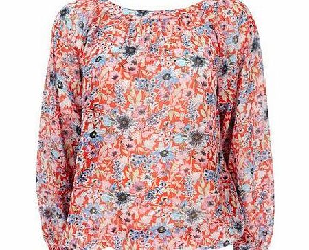Bhs Petite Red Floral Blouson, red 12028573874