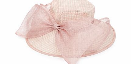 Pink Lattice Bow Trim Hat, pink 6604040528