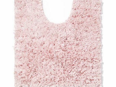 Pink paper lace vintage pedestal mat, pale pink