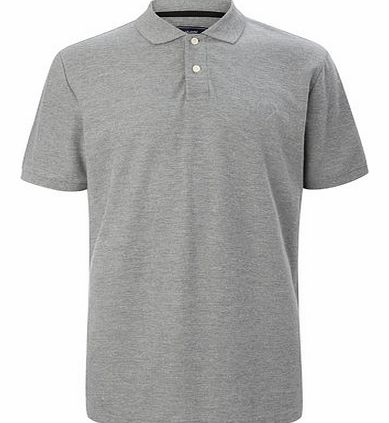 Bhs Plain Grey Polo Shirt, Grey BR52P01FGRY