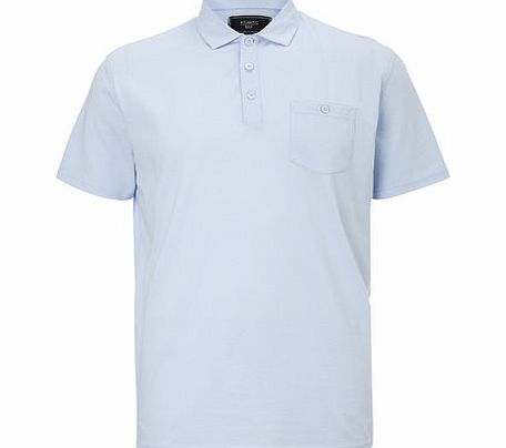 Bhs Plain Jersey Polo Top, Blue BR52J02GBLU