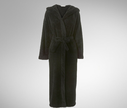 bhs Plain supersoft robe with hood