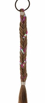 Bhs Plaited Fake Hair Bobbles, brown 12179170481