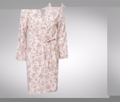 bhs Printed woven short kimono robe