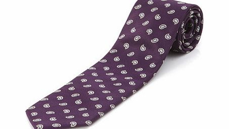 Bhs Purple Mini Paisley Tie, Purple BR66D04EPUR
