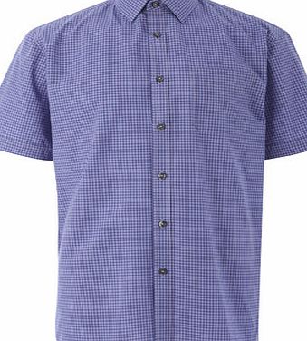 Purple Navy Check Shirt, Blue BR66S03GPUR