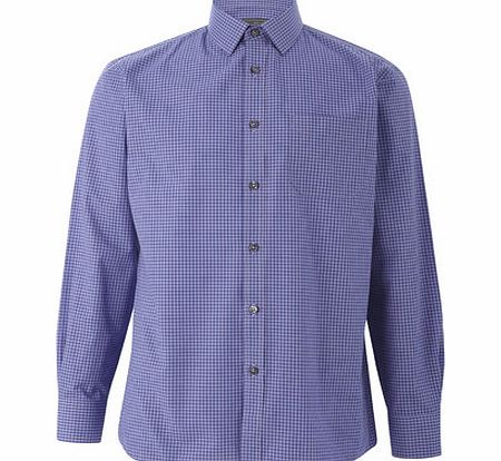 Purple Navy Check Shirt, Purple BR66L05GPUR