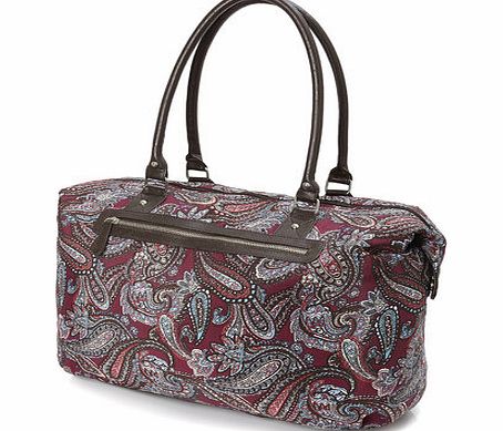 Bhs Purple Print Luggage, purple 3126230924