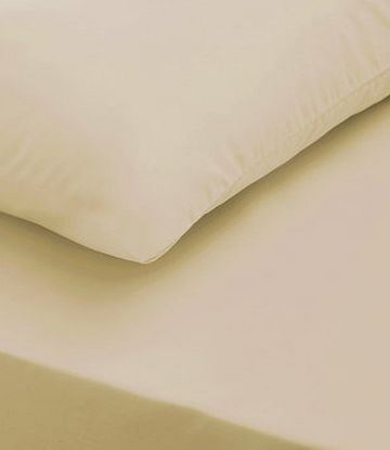 Bhs Putty Ultrasoft Fitted Sheet, putty 1893970434
