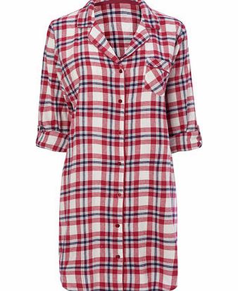 Red Check Nightshirt, red 730053874
