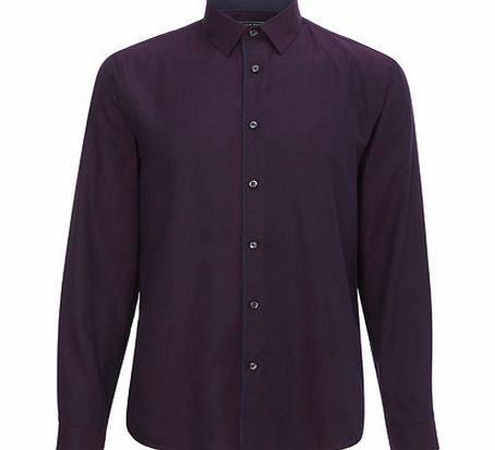Bhs Red Dot Navy Slim Shirt, Blue BR66F01FNVY