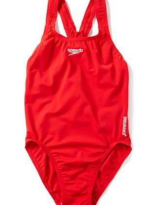 Bhs Red Girls Speedo Endurance Swimsuit, red