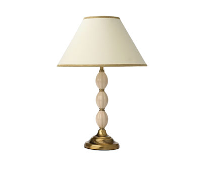 bhs Ribbed ceramic table lamp