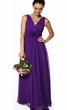 Bhs Ruby Purple Long Bridesmaid Dress, purple