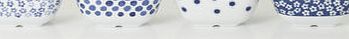 Bhs Santorini Set of 4 Mini Bowls, blue 9578131483