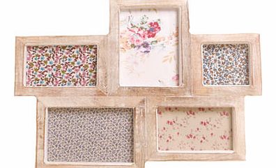 Sass and Belle wooden distressed multi aperture