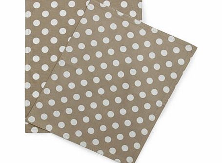 Bhs Set of two beige polka dot placemats, beige