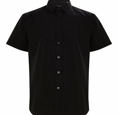 Short Sleeve Black Shirt, Black BR66S05ABLK