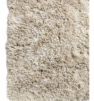 Silver Capri shaggy shimmer rug 100x150cm,