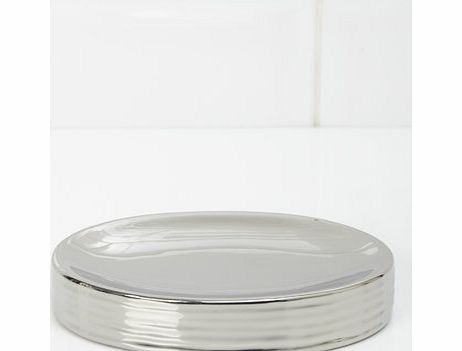 Bhs Silver Metallic Soap Dish, silver 1944310430
