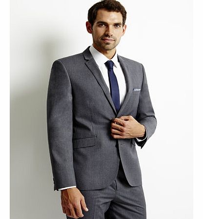 Bhs Slim Fit 2 Button Suit Jacket, Grey BR64S16EGRY