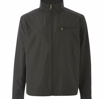 Bhs Soft Touch Harrington Khaki Jacket, Green