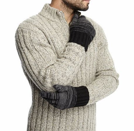 Bhs Space Dye Gloves, Grey BR63G21FGRY