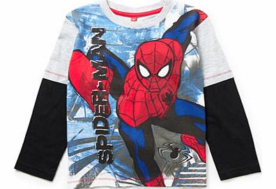 Spiderman Long Sleeve Top, black 1601998513