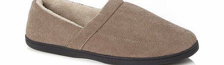 Bhs Stone Memory Foam Slippers, Natural BR62D04GNAT