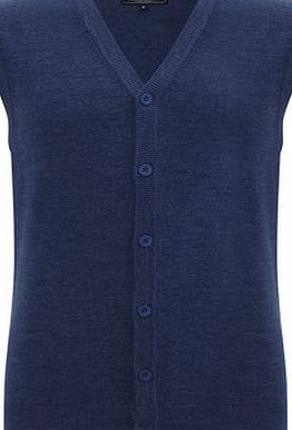 Bhs Supersoft Blue Waistcoat, Blue BR53A10FBLU