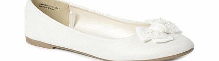Bhs #TammyGirl Occasion Ivory Jewelled Ballets,