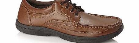 Tan Laceup Casual Shoes, NATURAL BR79C05FNAT