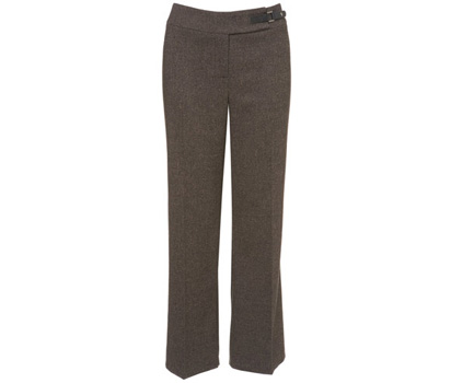 bhs Textured trouser with pu tab detail