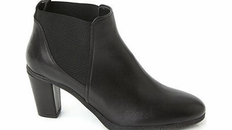 Bhs TLC Black Heeled Chelsea Ankle Boot, black