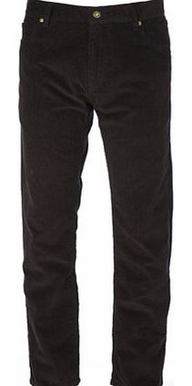 Bhs Trait Carcoal 5 Pocket Cord Trousers, Grey