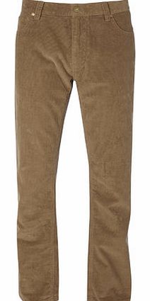 Bhs Trait Sand 5 Pocket Cord Trousers, Cream