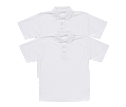 Unisex 2 pack cotton pique polo shirt