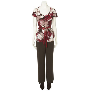 bhs Watery floral print top