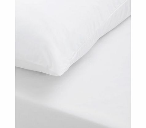 Bhs White brushed king fitted sheet, white 1878470306