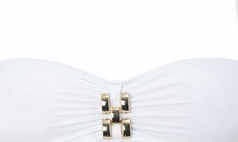 Bhs White Chain Link Detail Bandeau Bikini Top,