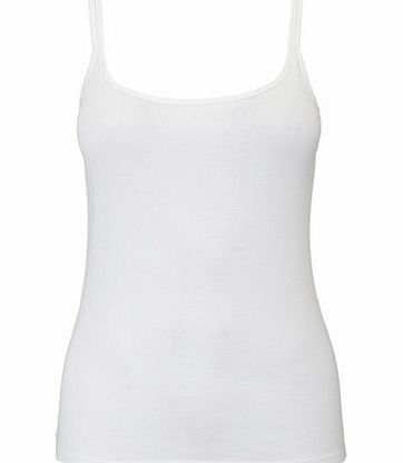 Bhs White Double Strap Cami, white 2422590306