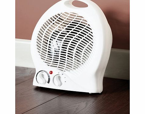 Bhs White Fine Elements 200w Upright Fan Heater,