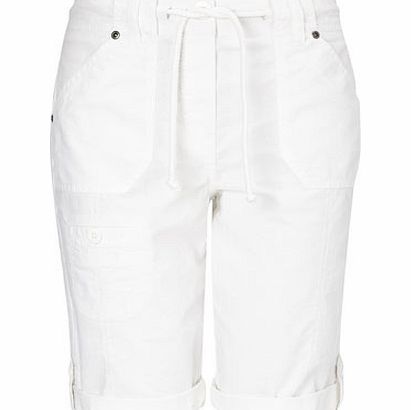 Bhs White Great Value Cotton Short, white 2206530001