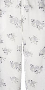 Bhs White Multi Ladies Floral Crop, white/multi