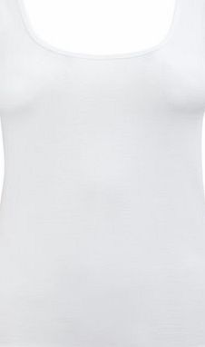 Bhs White/ Nude Lace Built Up Shoulder Vest 2 Pack,