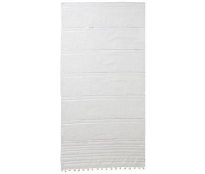 bhs White pom-pom bath towel