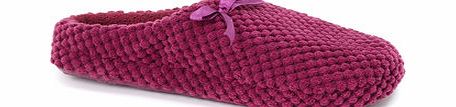 Bhs Womens Berry Bobble Curve Close Toe Slippers,